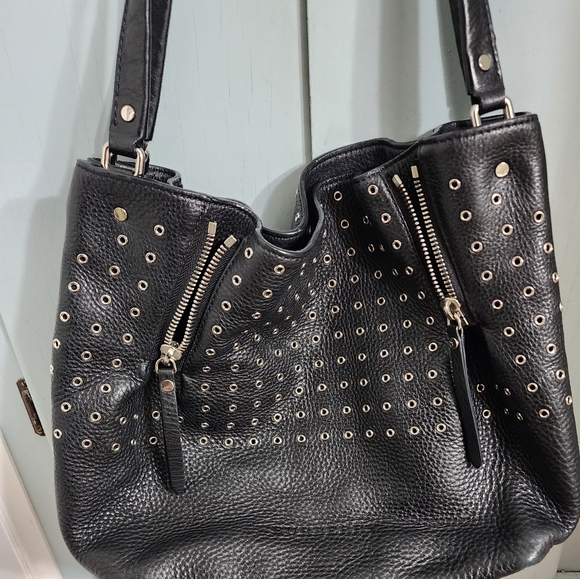 BURBERRY MAIDSTONE MEDIUM CALFSKIN TOTE EUC SILVERSTONE GROMMETS - Picture 8 of 13